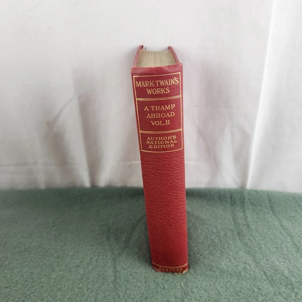 Mark Twain's Works A Tramp Abroad Vol. 2 Author's National Ed Harpers 1907‎